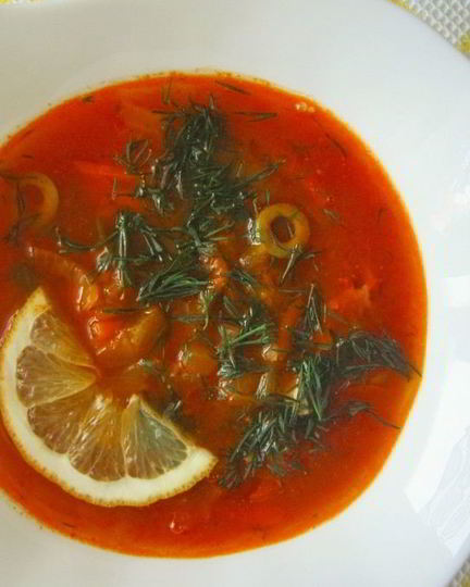 Рецепт солянки рыбной