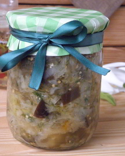 Рецепт солянки с баклажанами и капустой на зиму