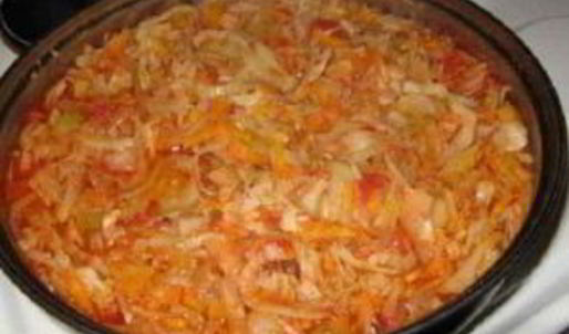 солянка с баклажанами и капустой