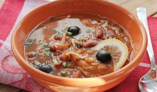 солянка с фасолью