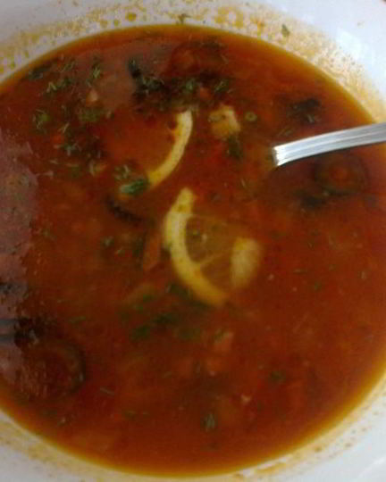 Рецепт солянки с говядиной