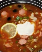 Солянка с курицей