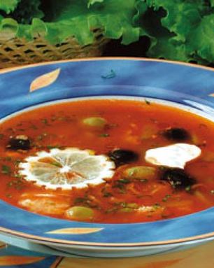 Солянка с мясом птицы