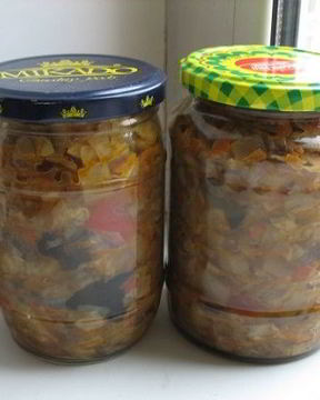 Солянка с шампиньонами на зиму