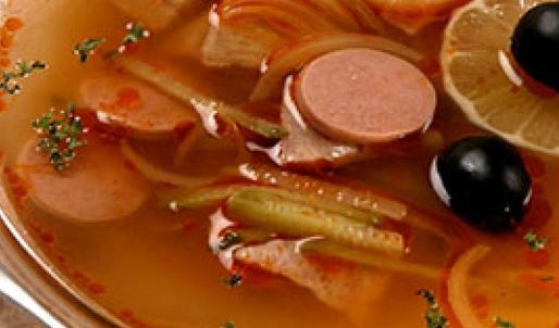 солянка сборная мясная с ветчиной