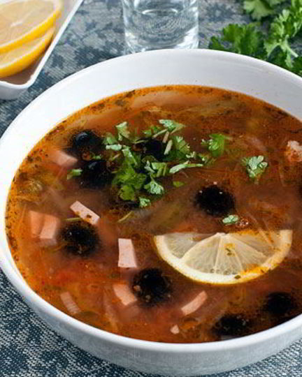 Рецепт солянки сборной мясной