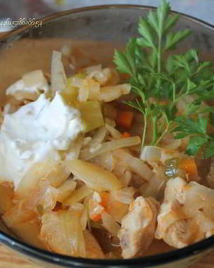 Солянка — тушеная капуста с мясом