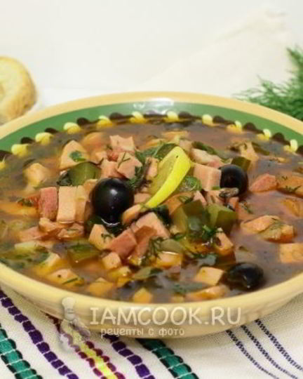 Рецепт супа солянка мясная сборная