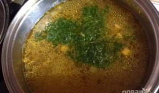 суп грибной с перловкой