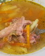 Суп из домашнего петуха