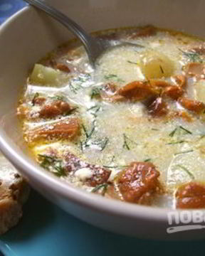 Суп из лисичек