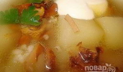 суп из лисичек