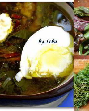 Суп из свекольных листьев и морковной ботвы