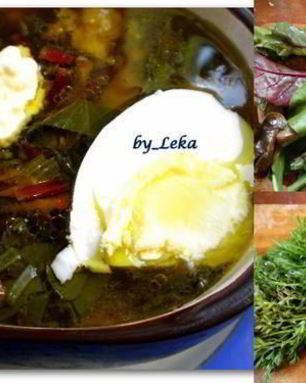 Суп из свекольных листьев и морковной ботвы