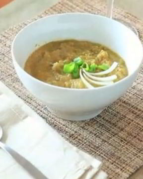 Суп из цветной капусты и лука-порея