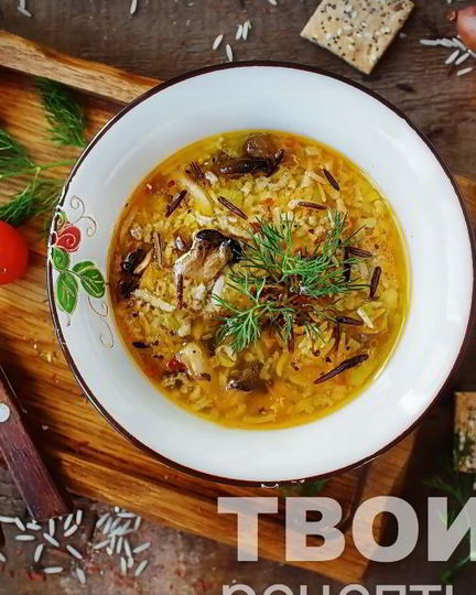 Рецепт супа из вешенок