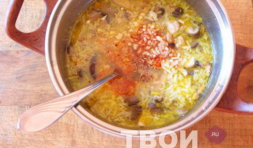 суп из вешенок