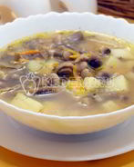 Суп из замороженных грибов