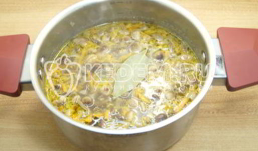 суп из замороженных грибов