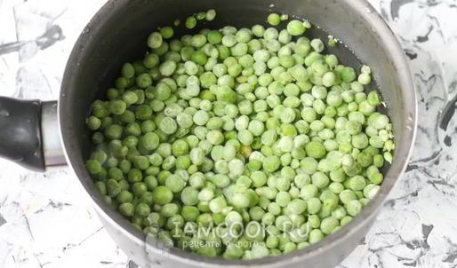 гороховый суп-пюре со сливками и мятой