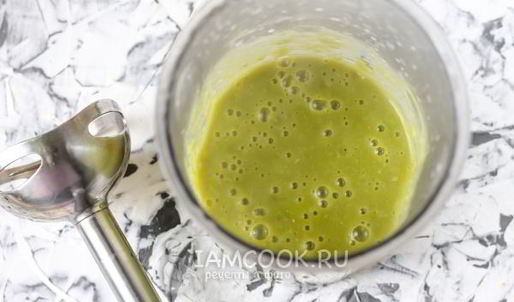 гороховый суп-пюре со сливками и мятой