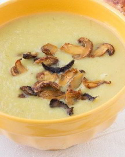 Рецепт грибного супа-пюре с плавленым сыром