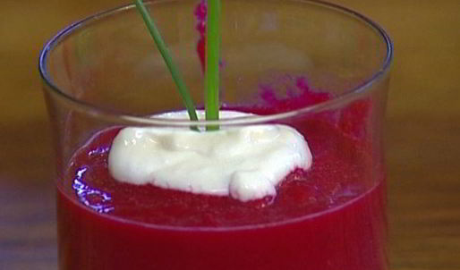 холодный свекольный суп-пюре