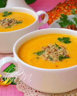 Морковно-ананасовый суп-пюре с карри