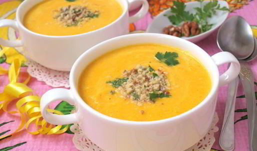 морковно-ананасовый суп-пюре с карри