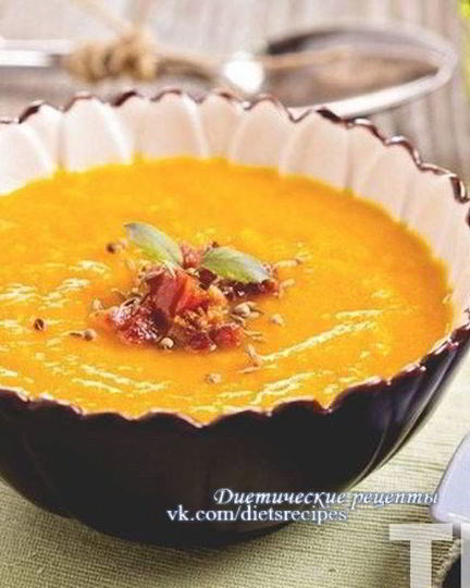 Рецепт морковного супа-пюре с чечевицей