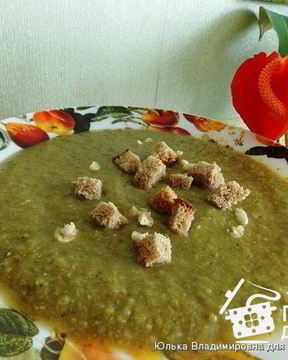 Постный суп-пюре с черносливом и чесноком без масла