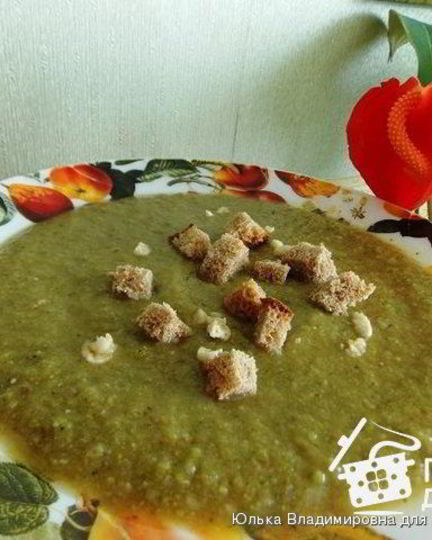 Рецепт постный суп-пюре с черносливом и чесноком без масла