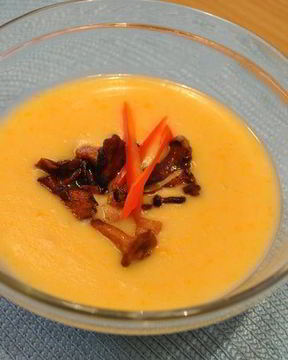 Сливочный суп-пюре с лисичками