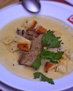 Суп-пюре гороховый с курицей