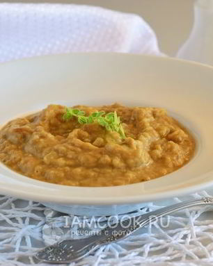 Суп-пюре из баклажанов