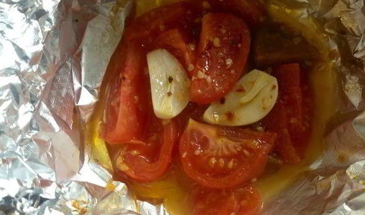 суп-пюре из белой фасоли с баклажанами