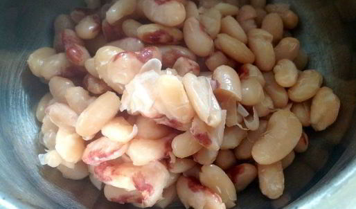 суп-пюре из белой фасоли с баклажанами