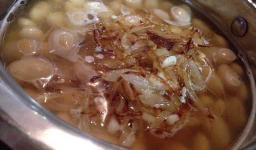 суп-пюре из белой фасоли