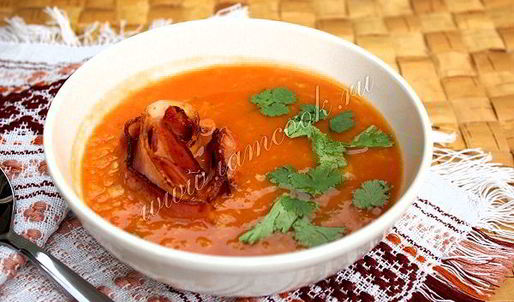 суп пюре из чечевицы