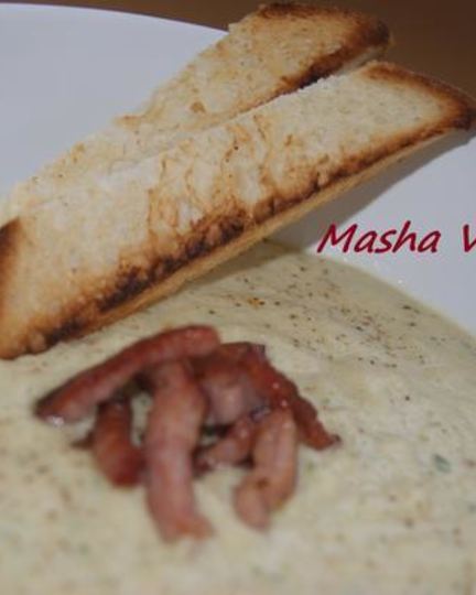 Рецепт супа-пюре из кабачка с копченостями нежный