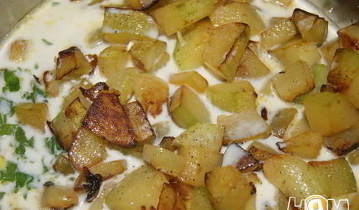 суп-пюре из кабачка с копченостями нежный