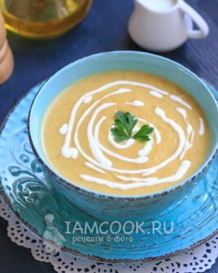 Рецепт супа-пюре из кабачков с плавленным сыром