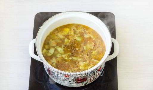 суп-пюре из кабачков с плавленным сыром