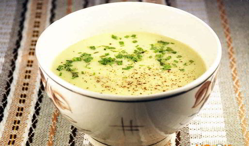 суп-пюре из кабачков со сливками