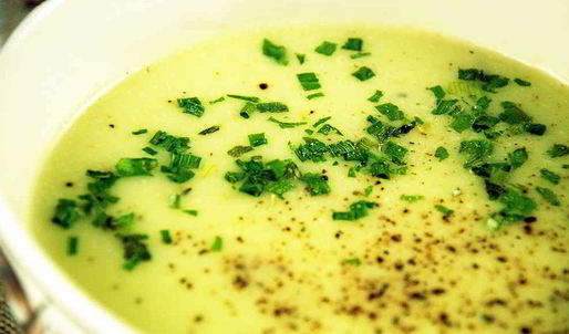 суп-пюре из кабачков со сливками