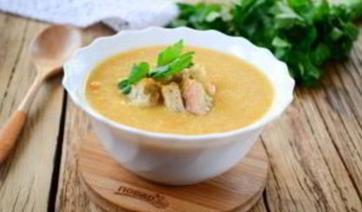 суп-пюре из лука-порея