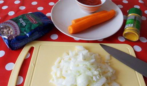 суп-пюре из нута с карри