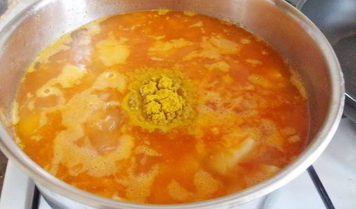 суп-пюре из нута с карри