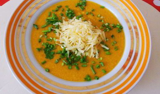 суп-пюре из нута с карри