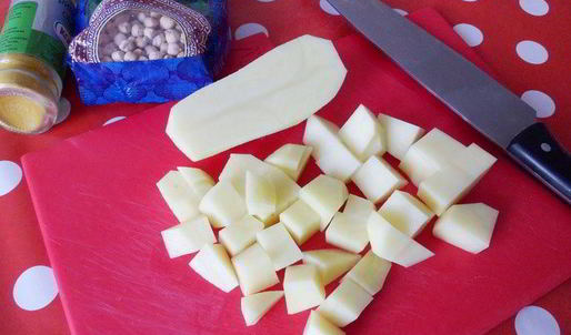 суп-пюре из нута с карри